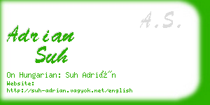 adrian suh business card